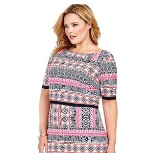 Eliza J Popover Aztec Dress